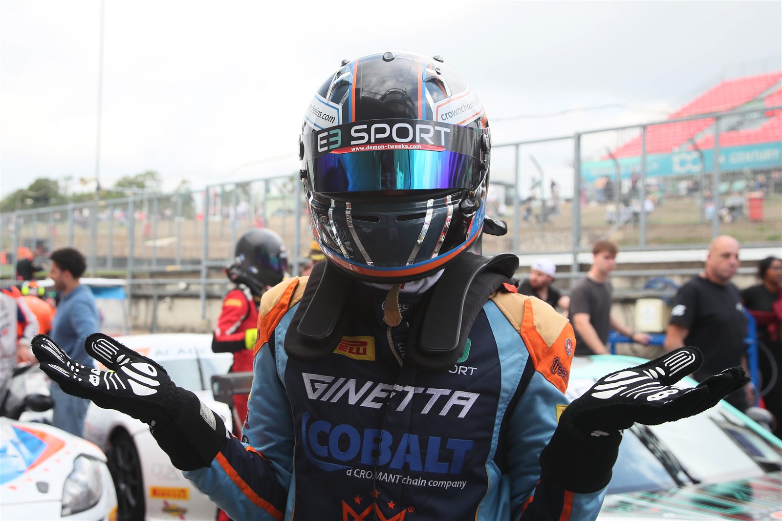 Andrew Robinson on the GT Academy grid at Brands Hatch